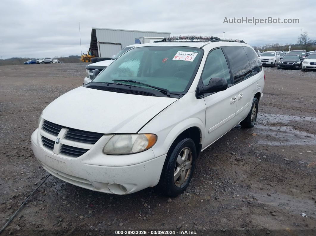 2005 Dodge Grand Caravan Sxt White vin: 2D4GP44LX5R490307