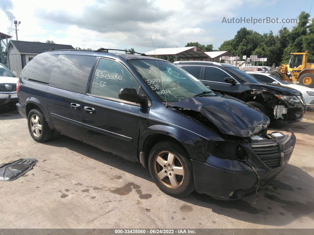 2005 Dodge Grand Caravan Sxt Dark Blue vin: 2D4GP44LX5R540607