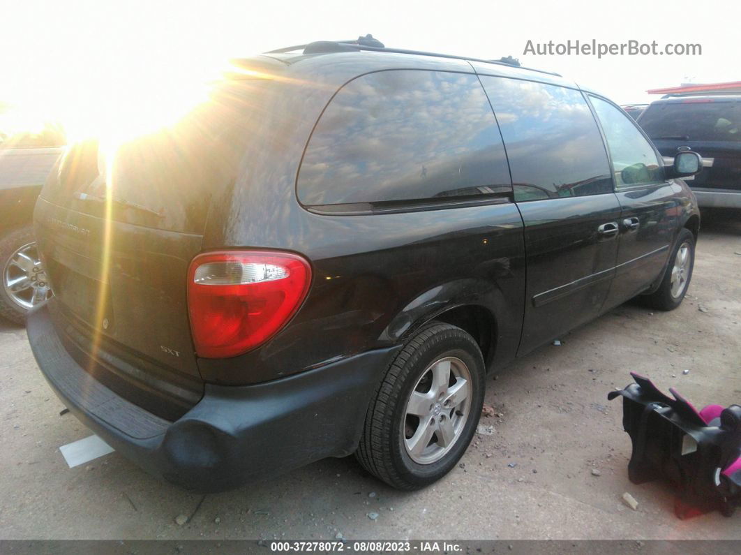 2005 Dodge Grand Caravan Sxt Black vin: 2D4GP44LX5R562154