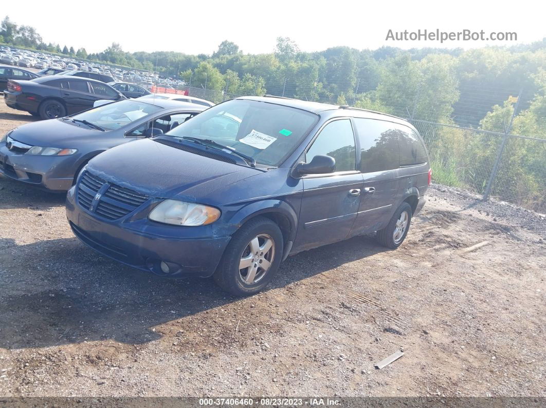 2005 Dodge Grand Caravan Sxt Blue vin: 2D4GP44LX5R585269