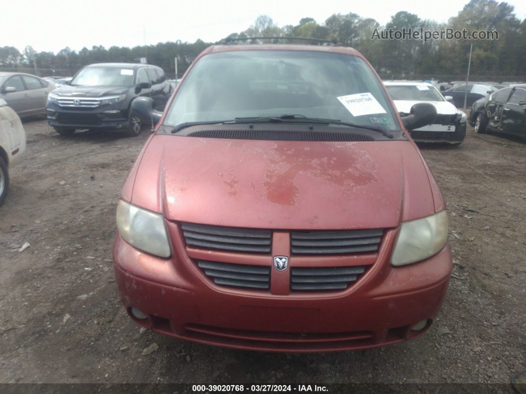 2005 Dodge Grand Caravan Sxt Burgundy vin: 2D4GP44LX5R585661