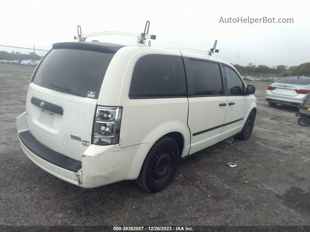 2009 Dodge Grand Caravan Cv White vin: 2D4HN11E89R698819