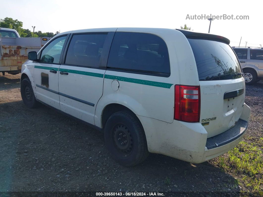 2010 Dodge Grand Caravan C/v White vin: 2D4RN1AE3AR340228