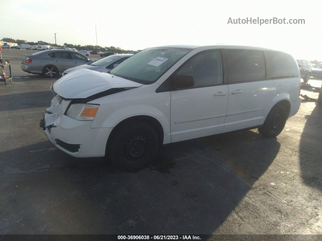 2010 Dodge Grand Caravan Se White vin: 2D4RN4DE0AR491038