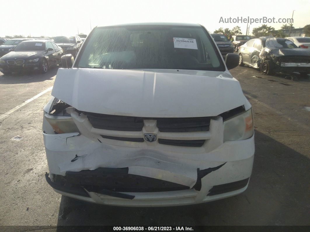 2010 Dodge Grand Caravan Se Белый vin: 2D4RN4DE0AR491038