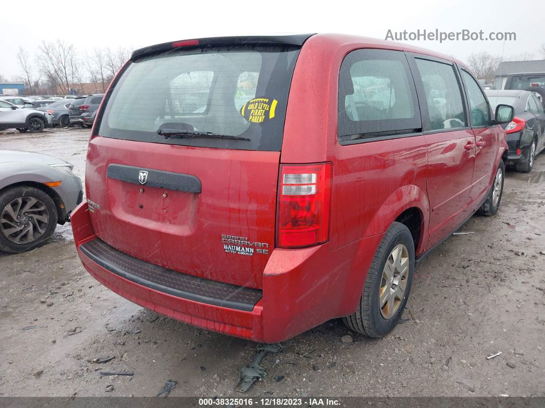 2010 Dodge Grand Caravan Se Red vin: 2D4RN4DE1AR217234