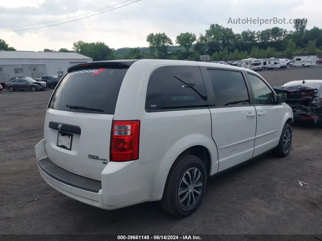 2010 Dodge Grand Caravan Se Белый vin: 2D4RN4DE1AR303160