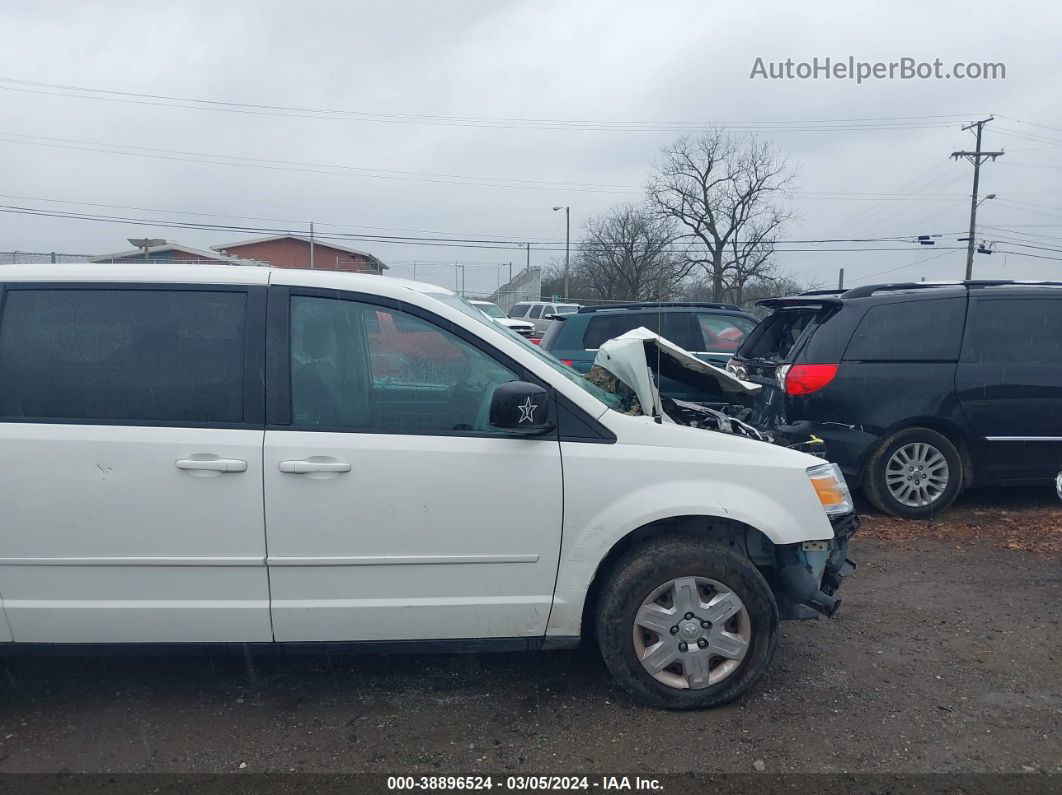 2010 Dodge Grand Caravan Se White vin: 2D4RN4DE1AR326907