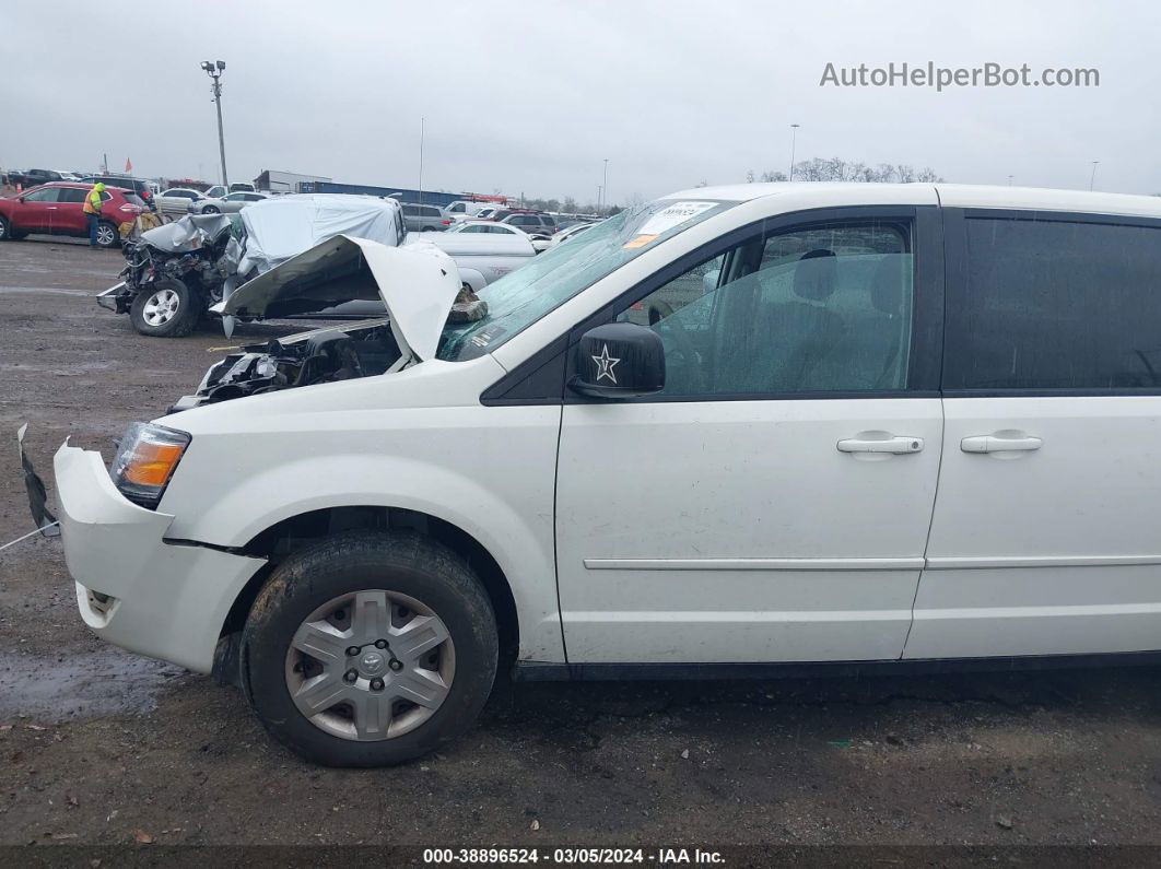 2010 Dodge Grand Caravan Se White vin: 2D4RN4DE1AR326907