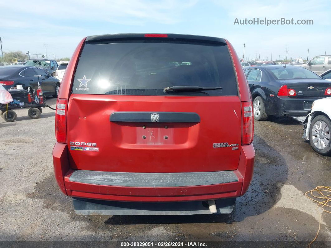 2010 Dodge Grand Caravan Se Red vin: 2D4RN4DE2AR107874