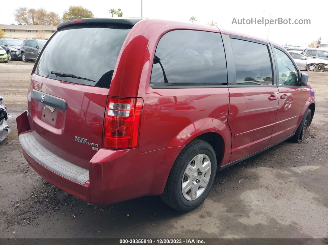 2010 Dodge Grand Caravan Se Бордовый vin: 2D4RN4DE2AR381978