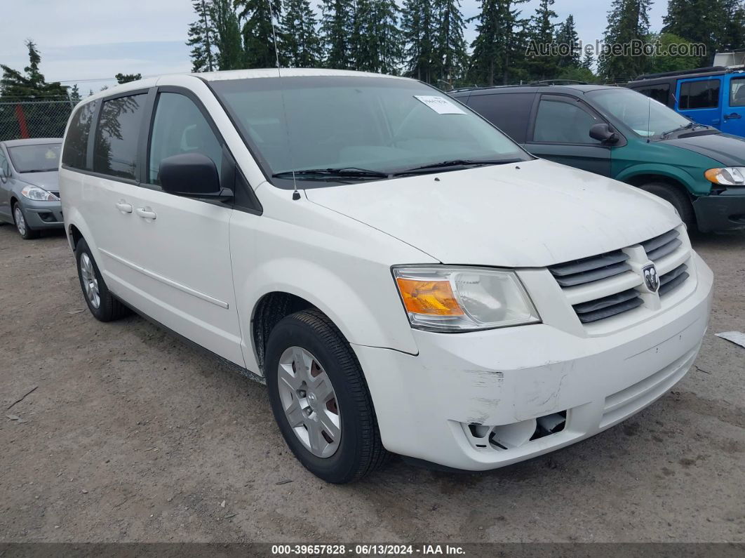 2010 Dodge Grand Caravan Se White vin: 2D4RN4DE3AR111481