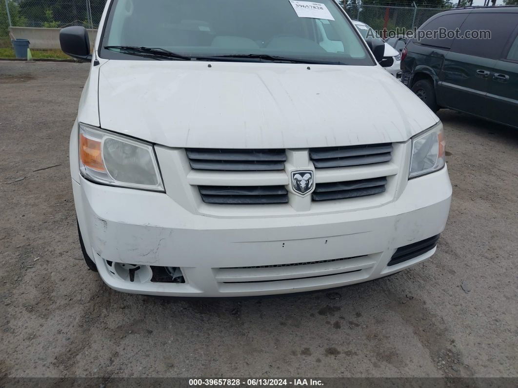 2010 Dodge Grand Caravan Se White vin: 2D4RN4DE3AR111481