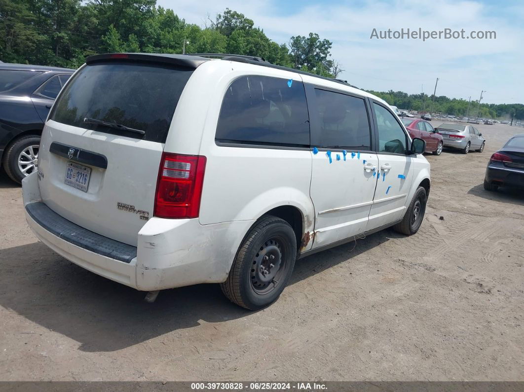 2010 Dodge Grand Caravan Se White vin: 2D4RN4DE3AR132878