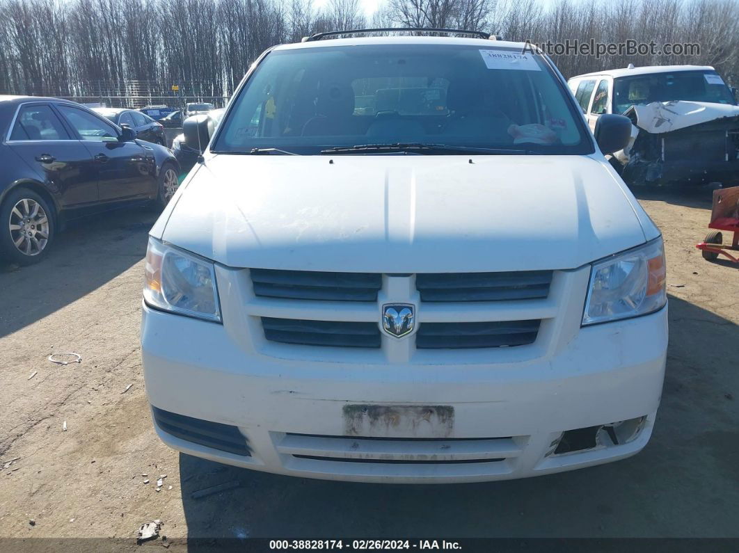 2010 Dodge Grand Caravan Se White vin: 2D4RN4DE3AR255046