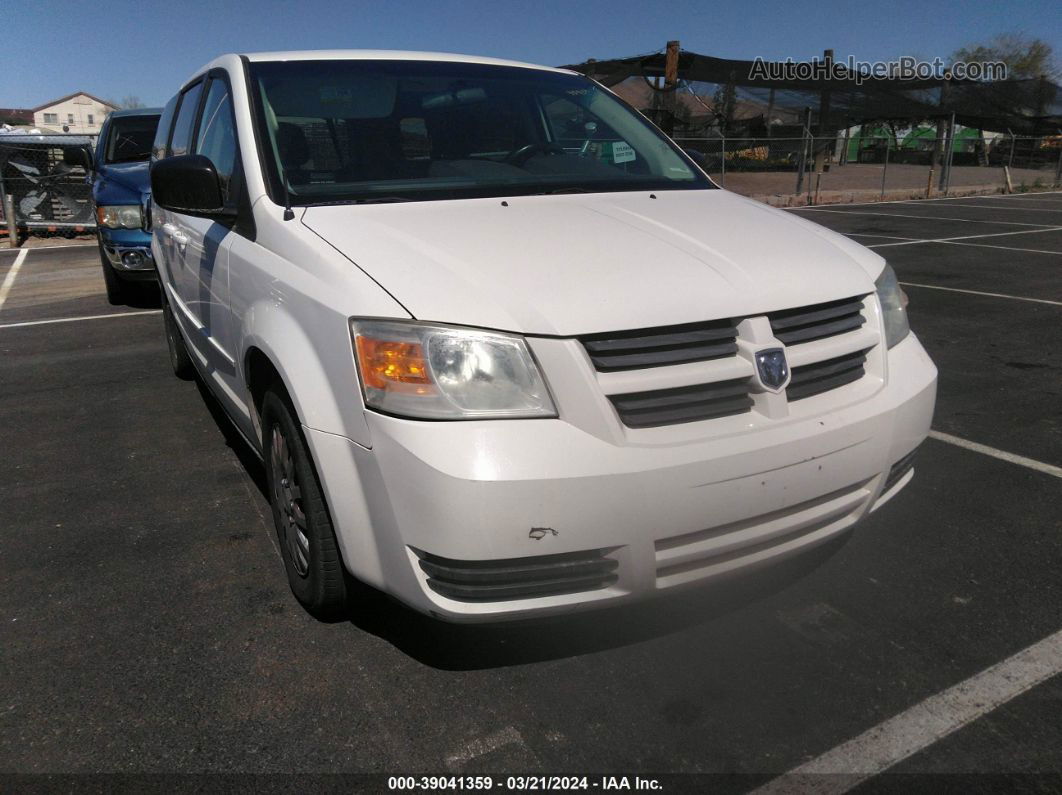 2010 Dodge Grand Caravan Se White vin: 2D4RN4DE3AR352389