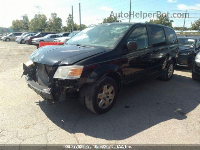 2010 Dodge Grand Caravan Se Black vin: 2D4RN4DE3AR372688