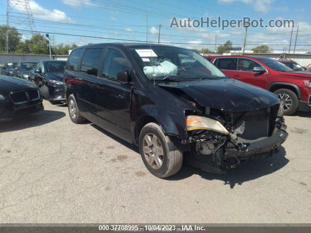 2010 Dodge Grand Caravan Se Black vin: 2D4RN4DE3AR372688