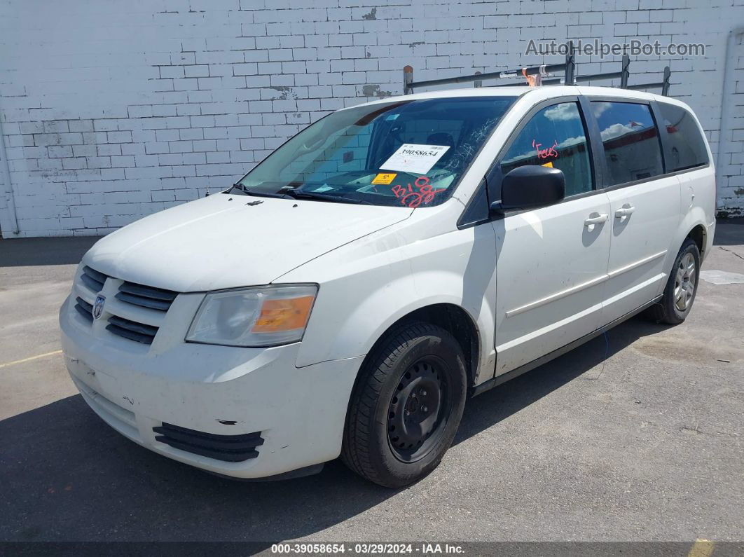 2010 Dodge Grand Caravan Se White vin: 2D4RN4DE4AR164805