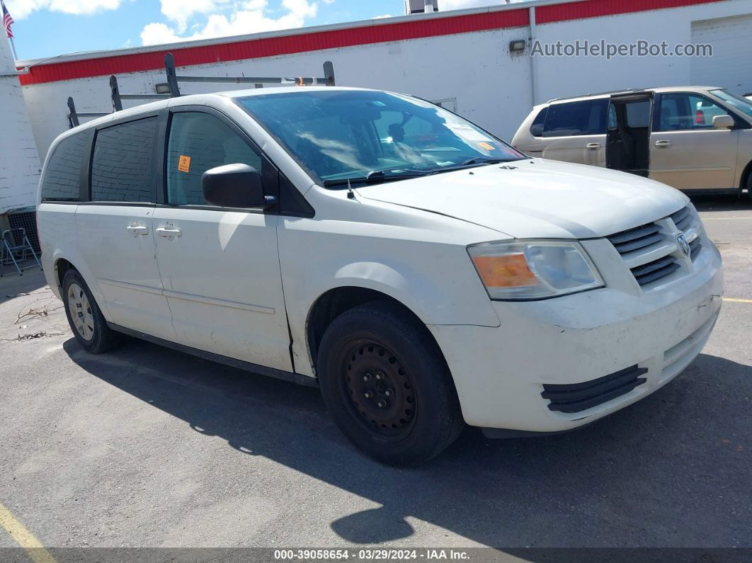 2010 Dodge Grand Caravan Se White vin: 2D4RN4DE4AR164805