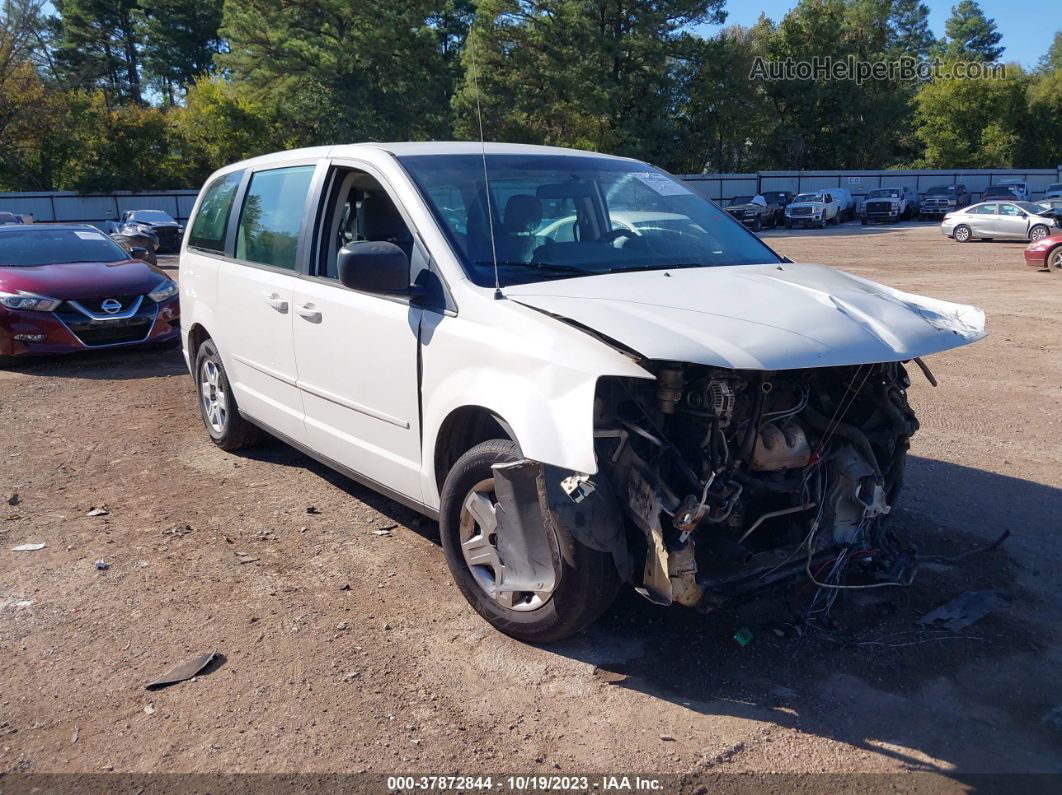 2010 Dodge Grand Caravan Se White vin: 2D4RN4DE4AR267934