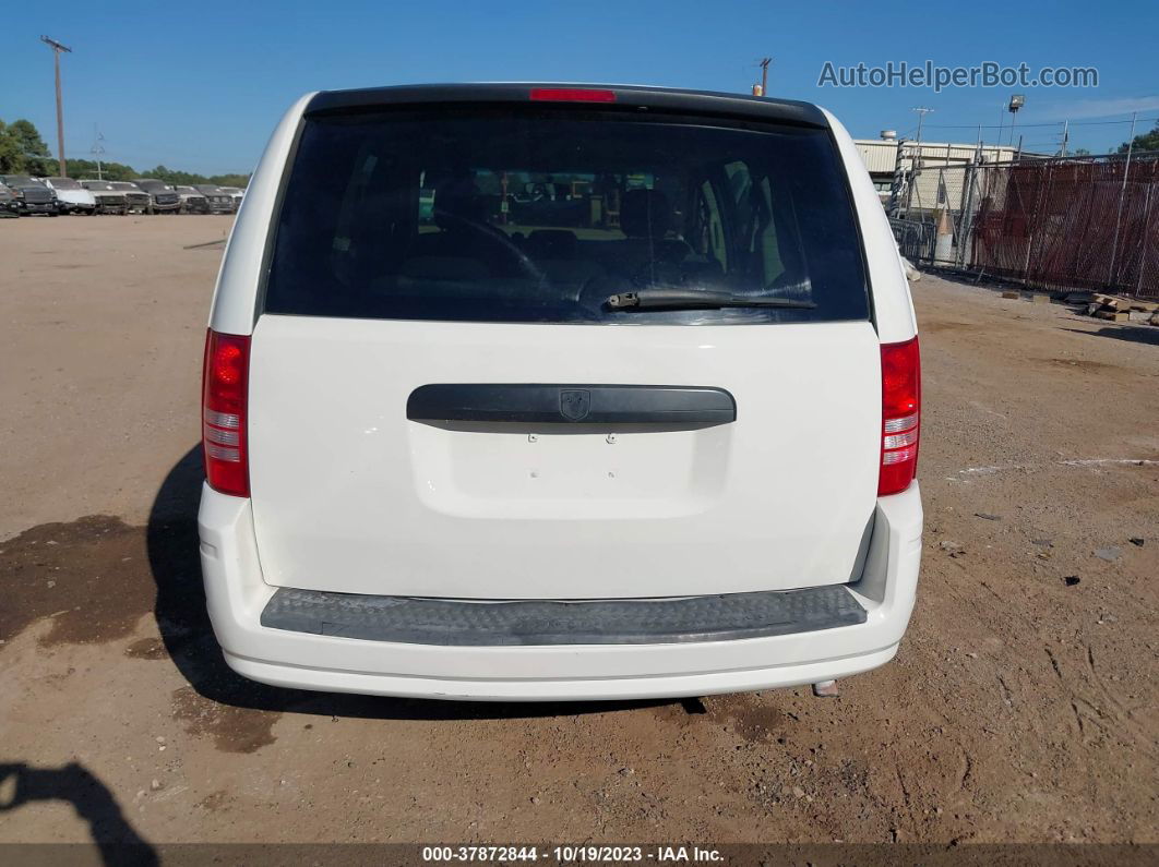 2010 Dodge Grand Caravan Se White vin: 2D4RN4DE4AR267934