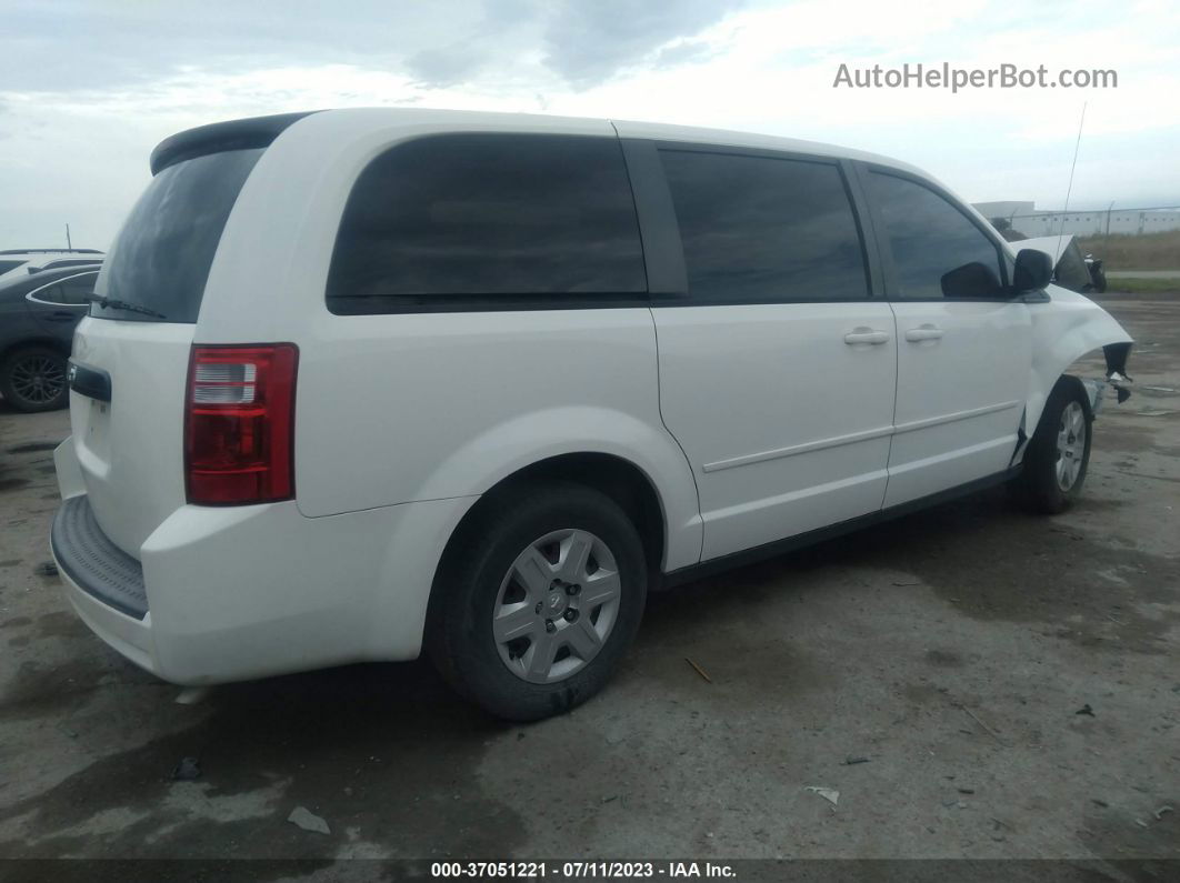 2010 Dodge Grand Caravan Se White vin: 2D4RN4DE4AR303508