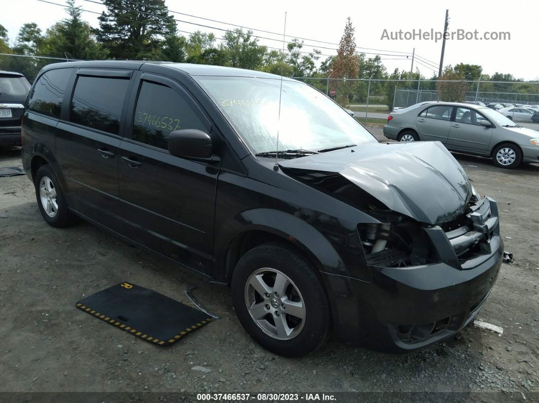 2010 Dodge Grand Caravan Se Black vin: 2D4RN4DE6AR102497