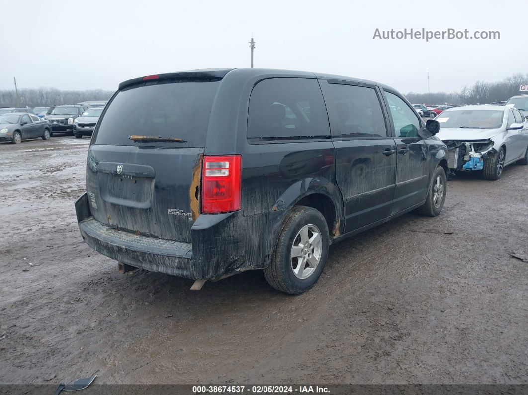 2010 Dodge Grand Caravan Se Black vin: 2D4RN4DE6AR134429