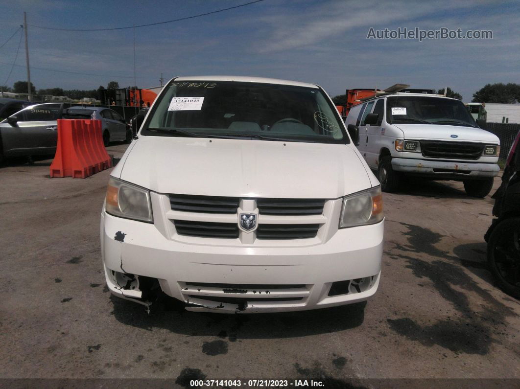 2010 Dodge Grand Caravan Se White vin: 2D4RN4DE6AR168130