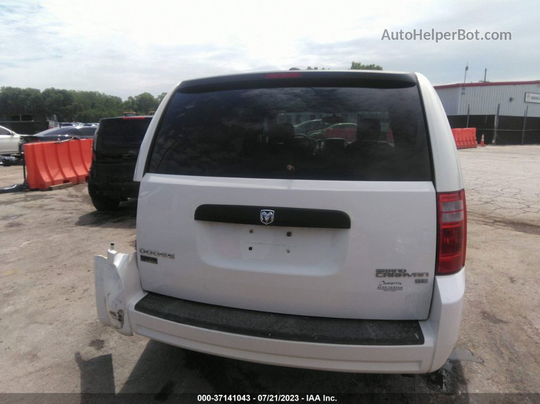 2010 Dodge Grand Caravan Se Белый vin: 2D4RN4DE6AR168130