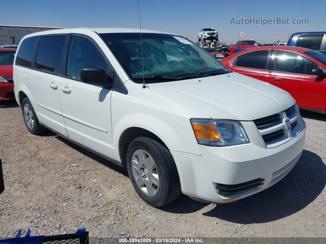 2010 Dodge Grand Caravan Se White vin: 2D4RN4DE6AR341399