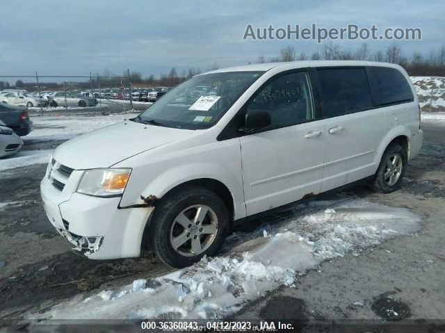 2010 Dodge Grand Caravan Se White vin: 2D4RN4DE6AR454933