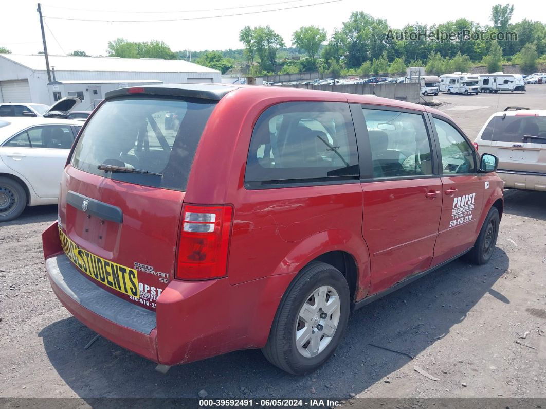 2010 Dodge Grand Caravan Se Red vin: 2D4RN4DE8AR107264