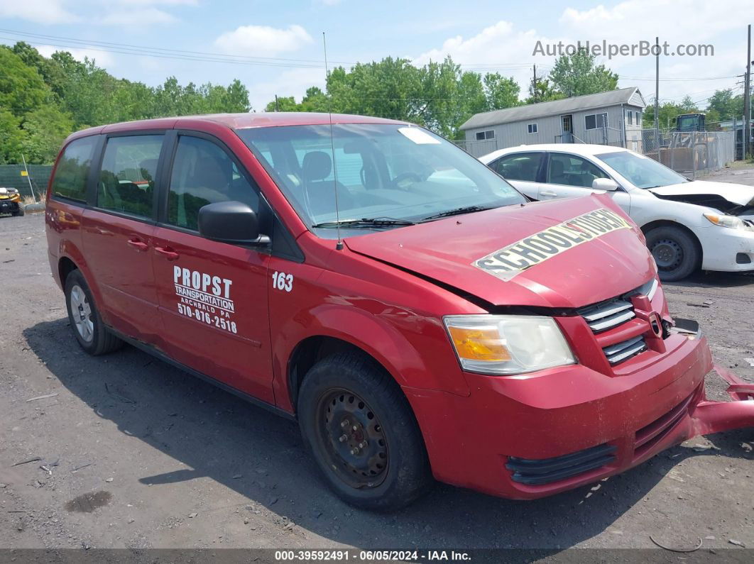 2010 Dodge Grand Caravan Se Красный vin: 2D4RN4DE8AR107264