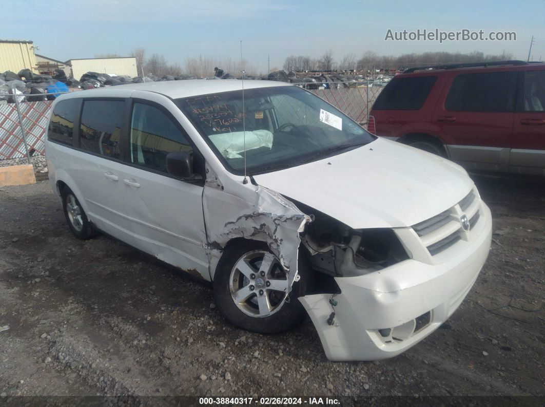 2010 Dodge Grand Caravan Se White vin: 2D4RN4DE8AR107622