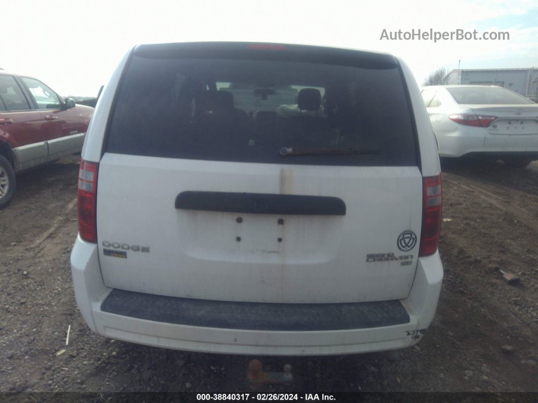 2010 Dodge Grand Caravan Se White vin: 2D4RN4DE8AR107622