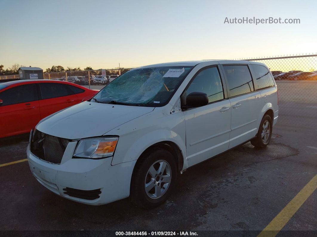 2010 Dodge Grand Caravan Se White vin: 2D4RN4DE9AR384330