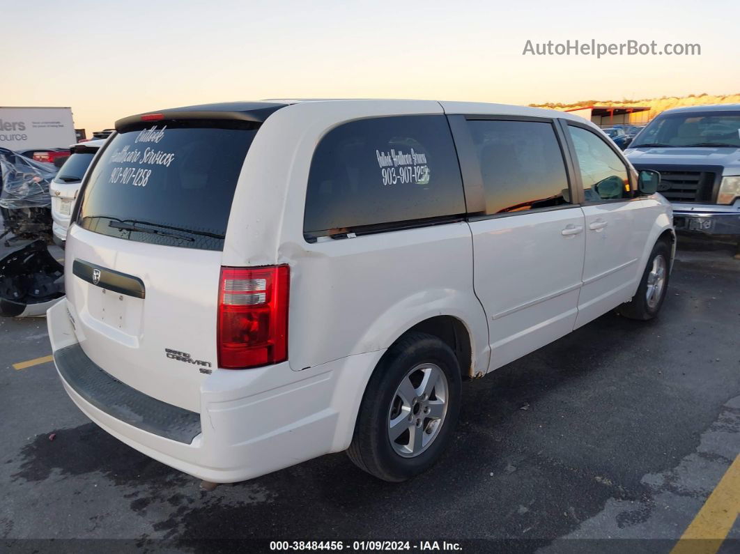 2010 Dodge Grand Caravan Se White vin: 2D4RN4DE9AR384330