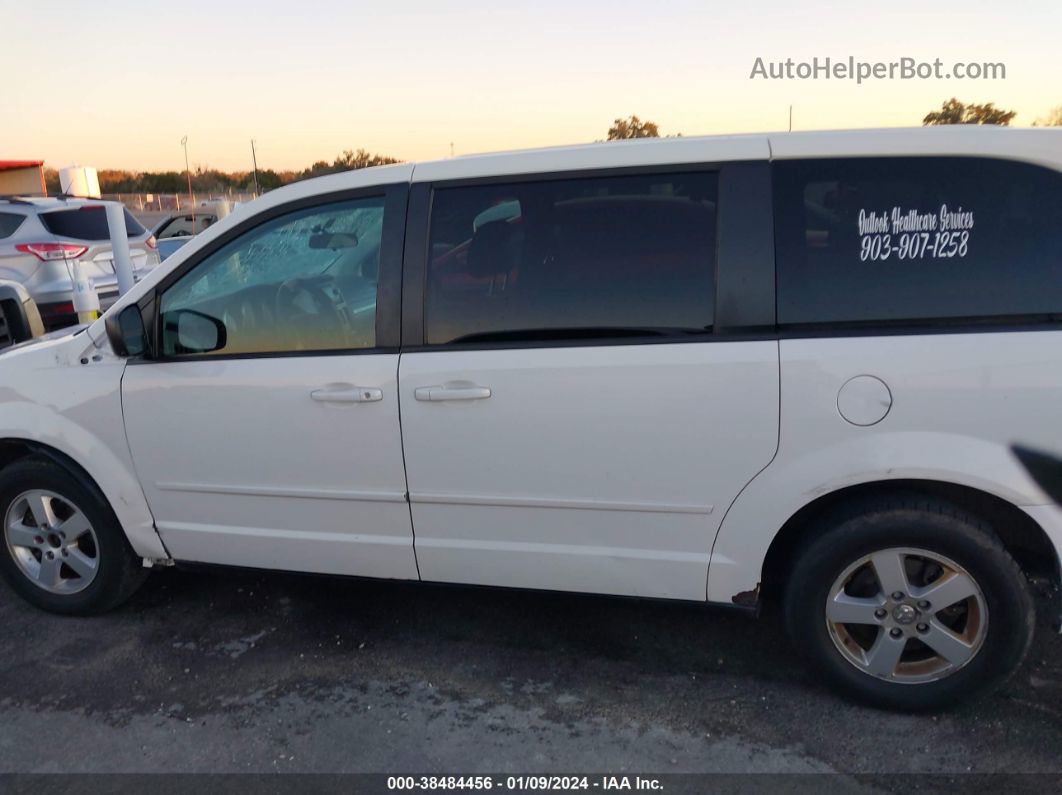 2010 Dodge Grand Caravan Se White vin: 2D4RN4DE9AR384330