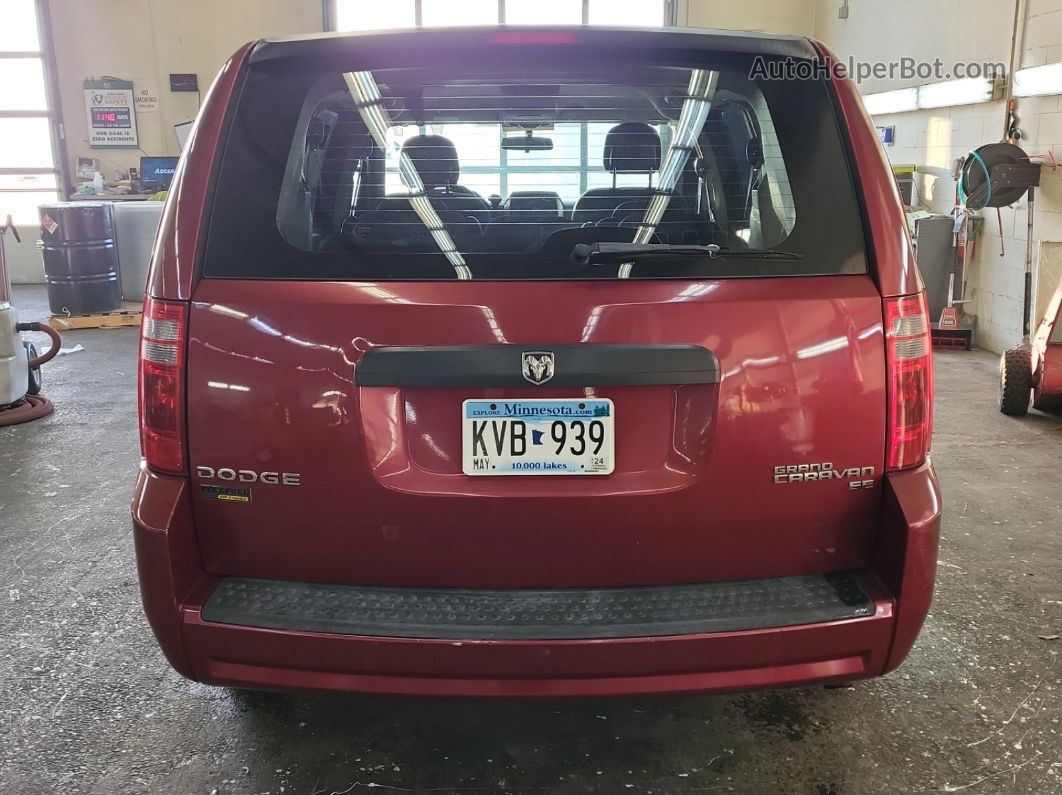 2010 Dodge Grand Caravan Se Красный vin: 2D4RN4DE9AR477106