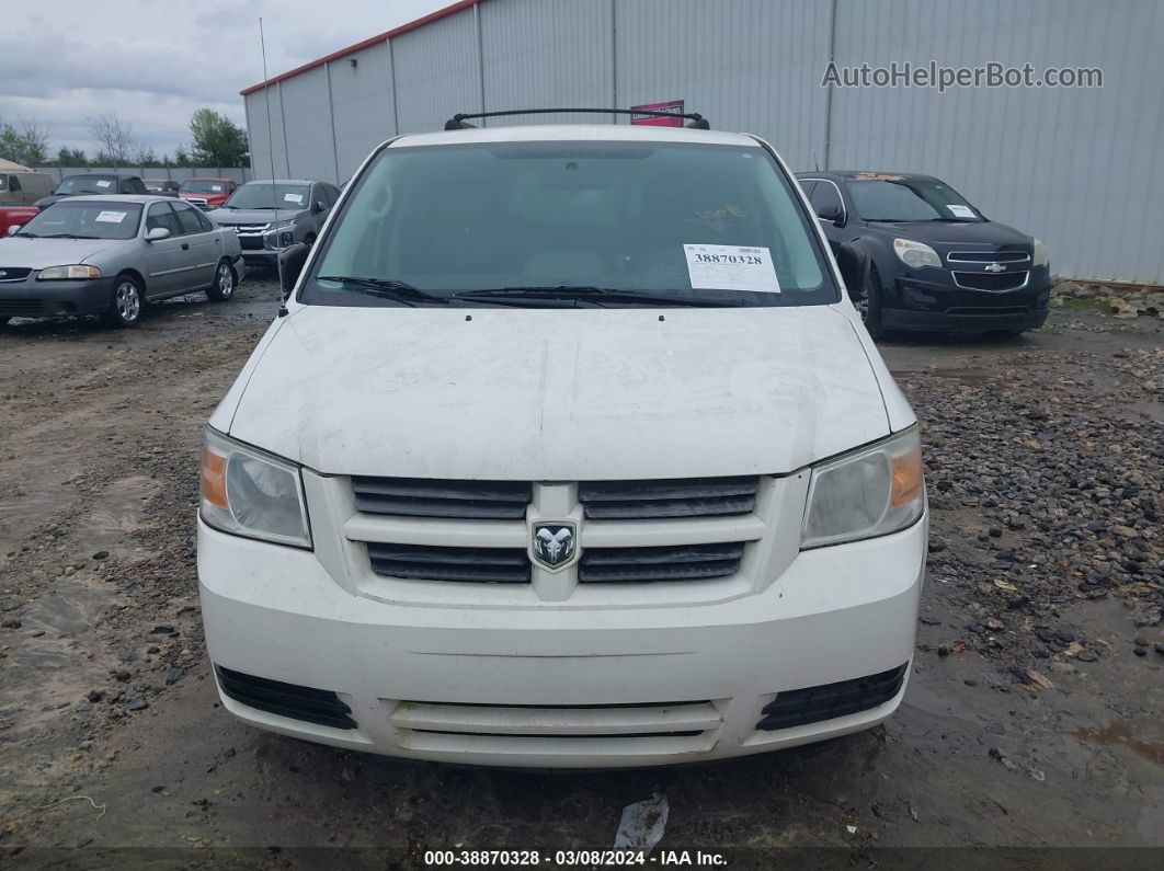 2010 Dodge Grand Caravan Se White vin: 2D4RN4DEXAR284172