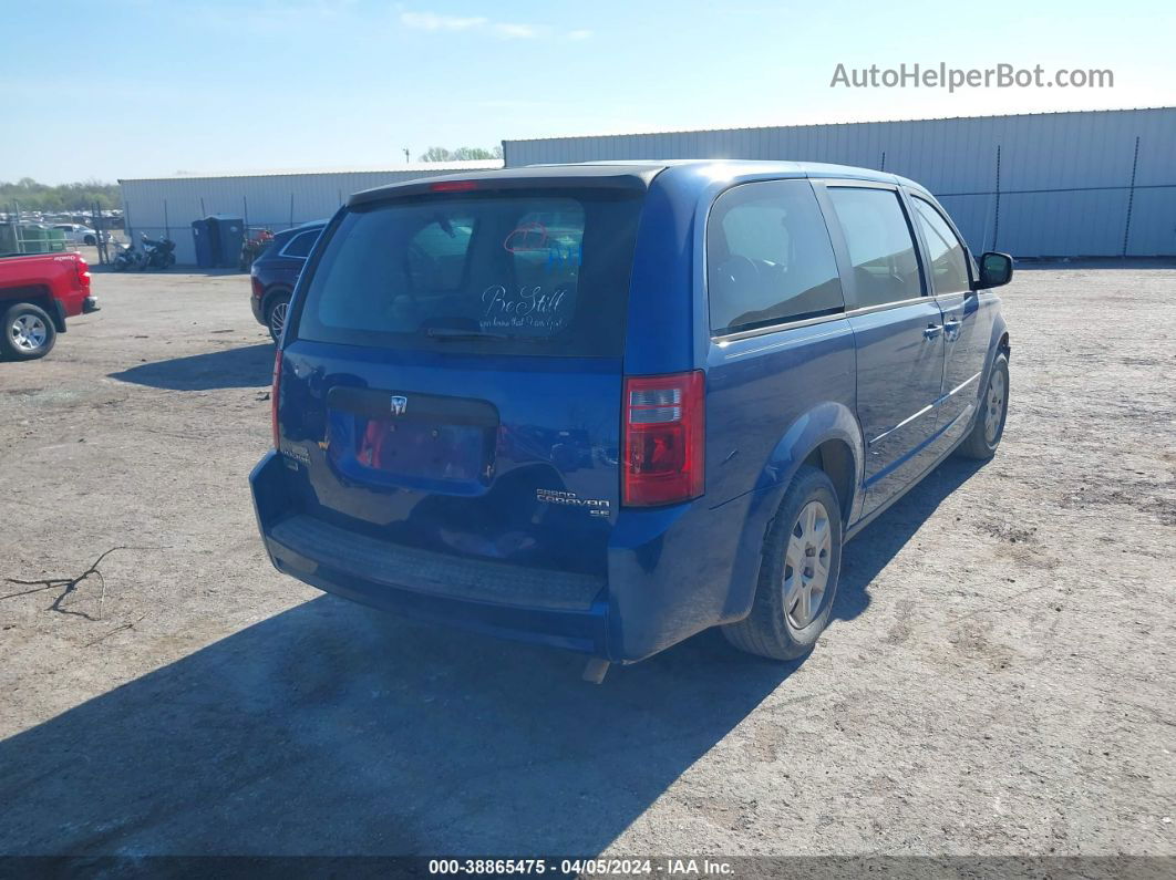 2010 Dodge Grand Caravan Se Blue vin: 2D4RN4DEXAR418954