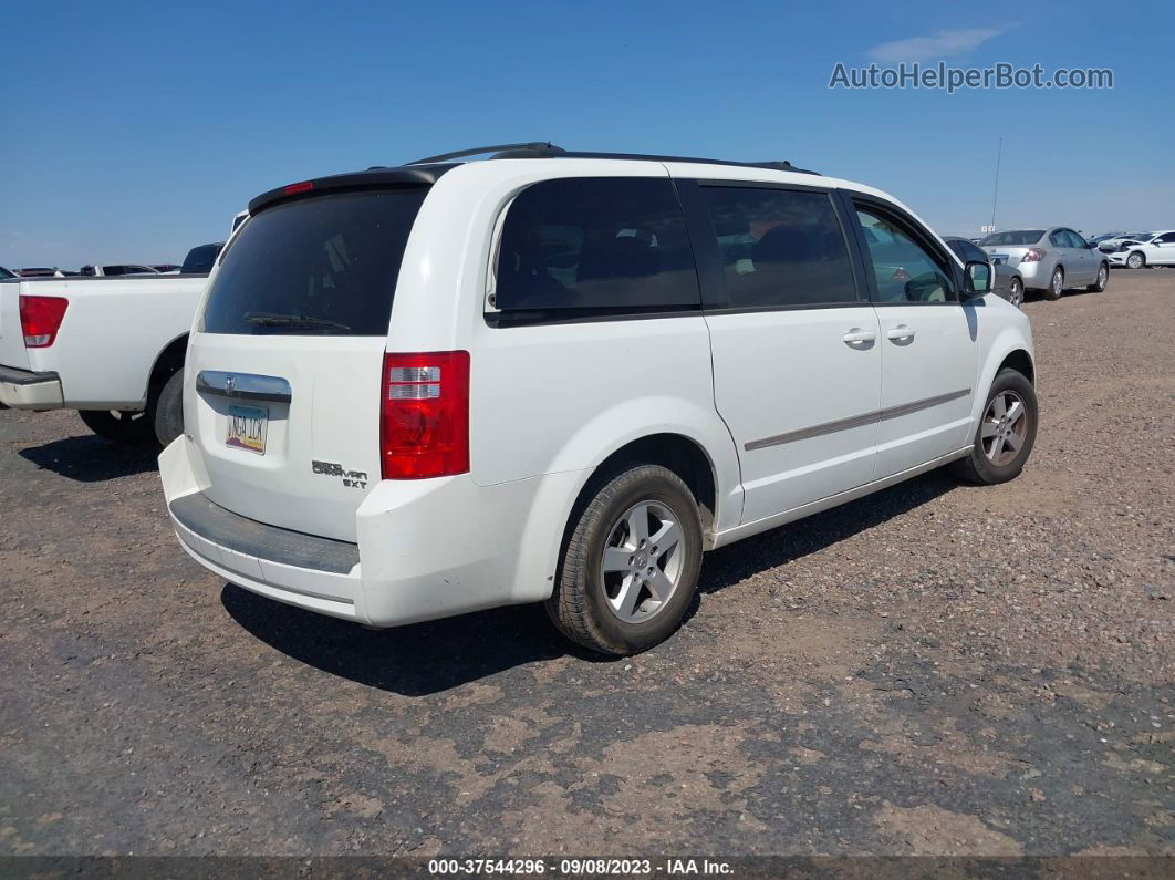 2010 Dodge Grand Caravan Sxt White vin: 2D4RN5D10AR433286