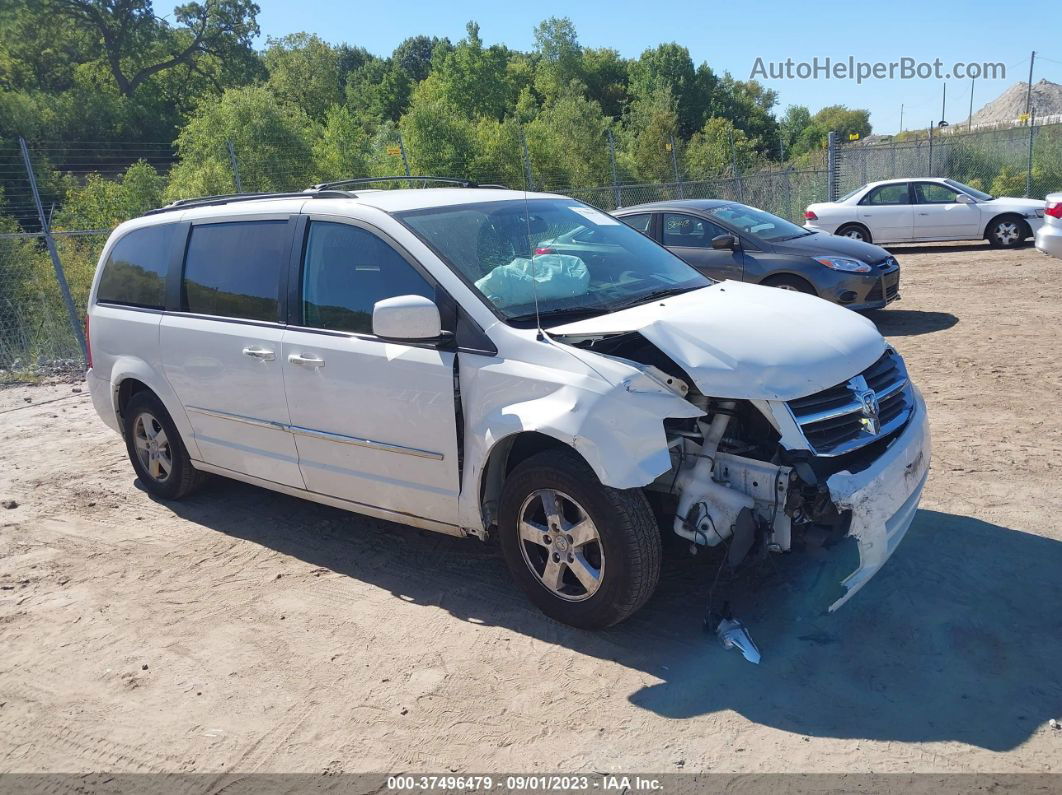 2010 Dodge Grand Caravan Sxt White vin: 2D4RN5D11AR219181