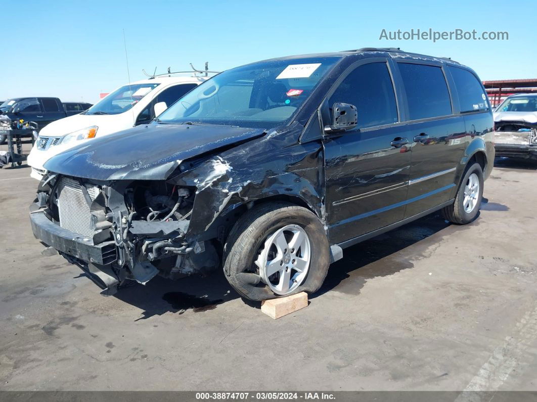 2010 Dodge Grand Caravan Sxt Black vin: 2D4RN5D11AR251533