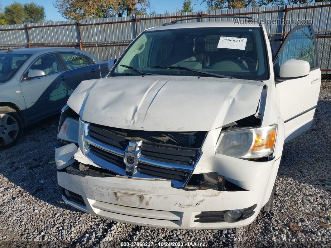 2010 Dodge Grand Caravan Sxt White vin: 2D4RN5D11AR417470