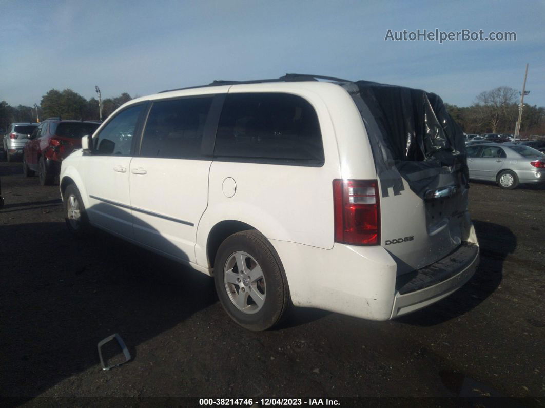 2010 Dodge Grand Caravan Sxt White vin: 2D4RN5D11AR489155