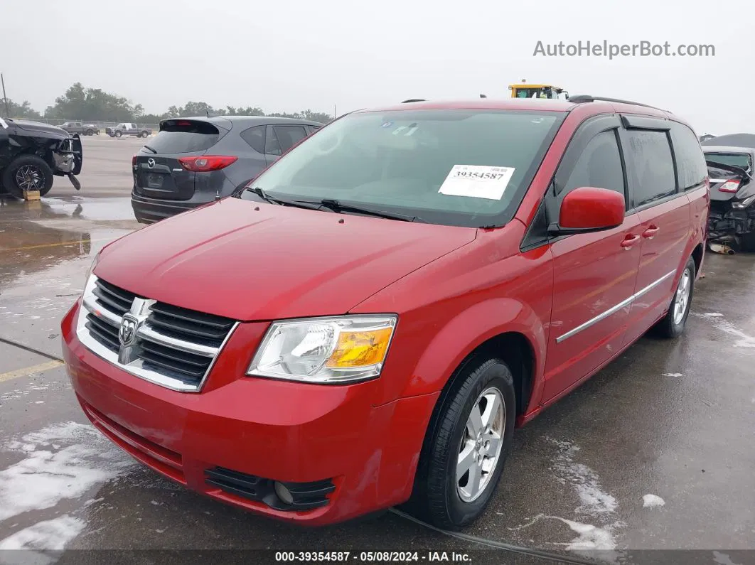 2010 Dodge Grand Caravan Sxt Red vin: 2D4RN5D12AR219268