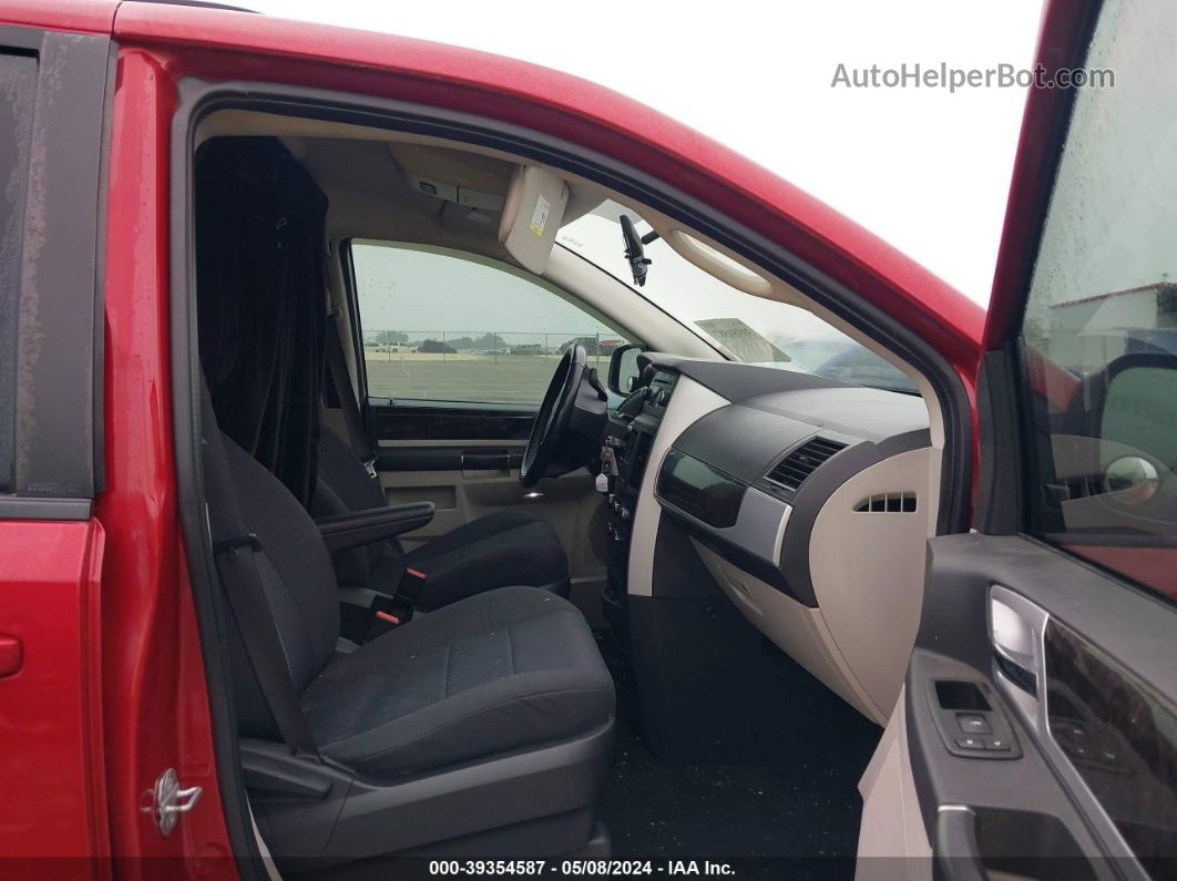 2010 Dodge Grand Caravan Sxt Red vin: 2D4RN5D12AR219268